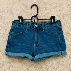 Vintage High-Waisted Denim Shorts